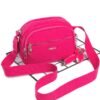 cute small messenger bag with zipper on front